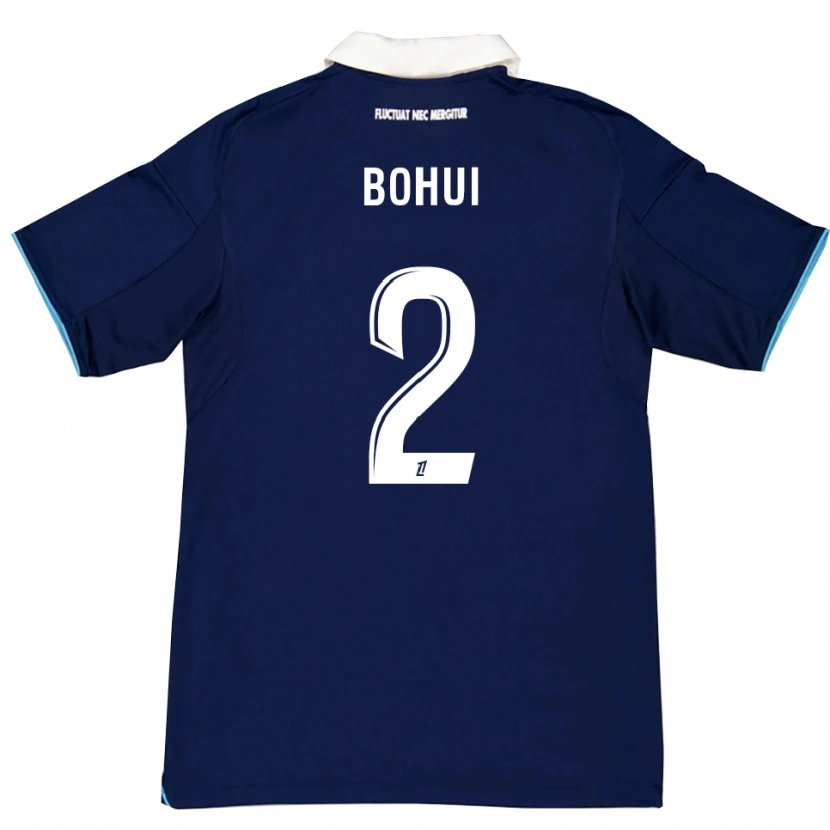 Danxen Criança Camisola Isaiah Bohui #2 Azul Escuro Branco Principal 2025/26 Camisa Brasil