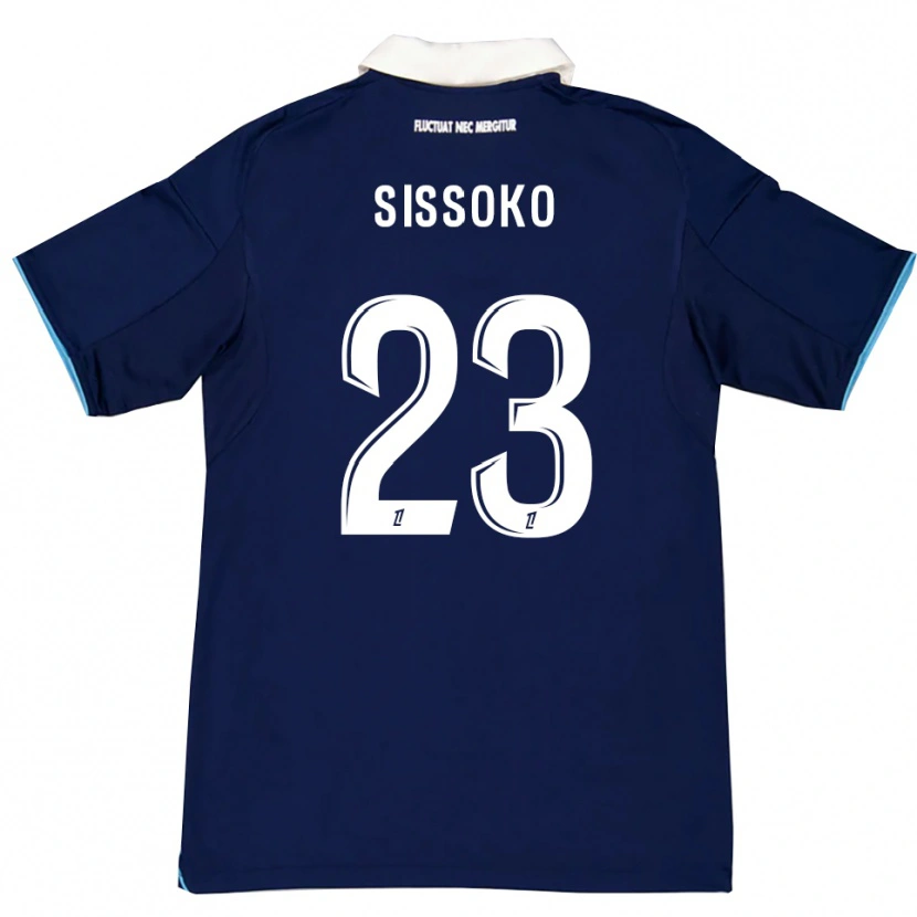 Danxen Criança Camisola Teninsoun Sissoko #23 Azul Escuro Branco Principal 2025/26 Camisa Brasil
