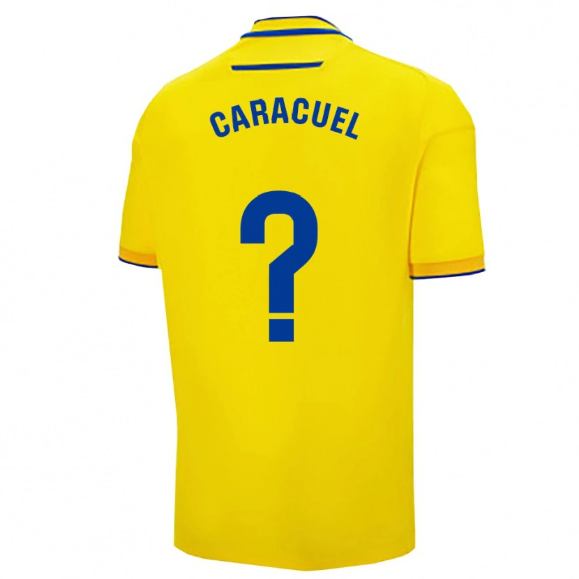 Danxen Criança Camisola Toni Caracuel #0 Amarelo Marinho Principal 2025/26 Camisa Brasil