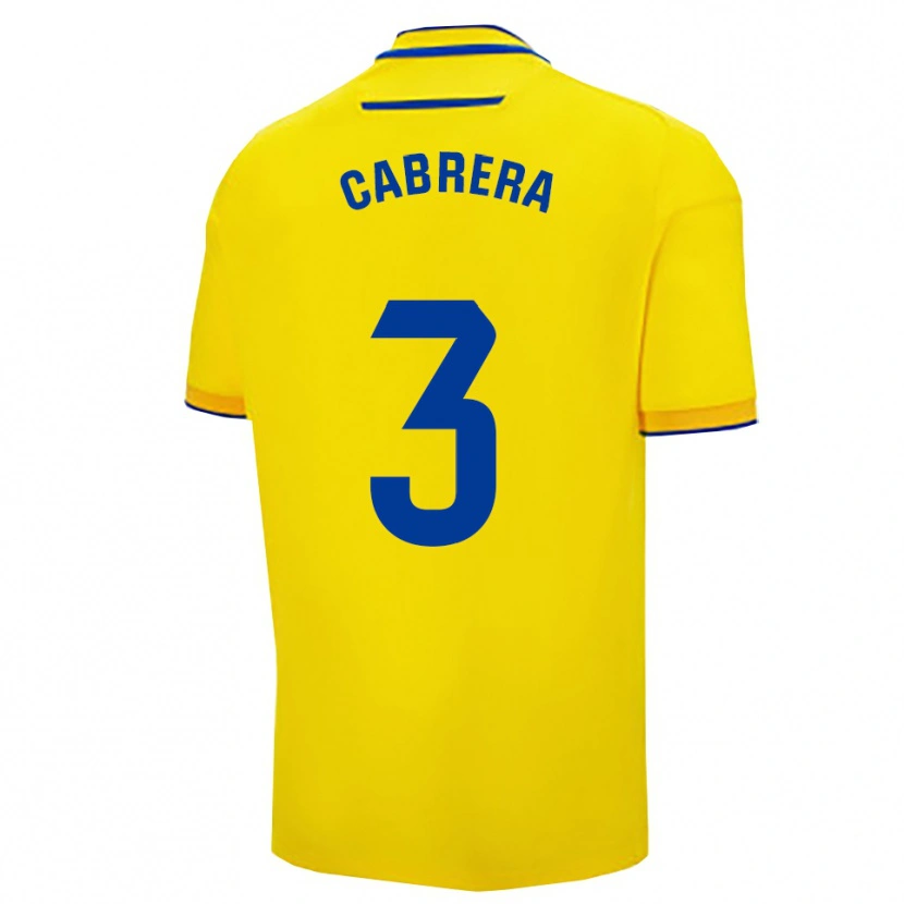 Danxen Criança Camisola Julio Cabrera #3 Amarelo Marinho Principal 2025/26 Camisa Brasil