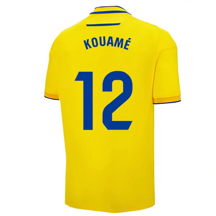 Danxen Criança Camisola Rominigue Kouamé #12 Amarelo Marinho Principal 2025/26 Camisa Brasil