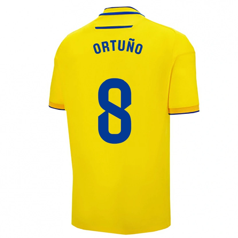 Danxen Criança Camisola Sergio Ortuño #8 Amarelo Marinho Principal 2025/26 Camisa Brasil