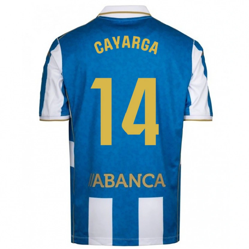 Danxen Criança Camisola Berto Cayarga #14 Branco Azul Principal 2025/26 Camisa Brasil