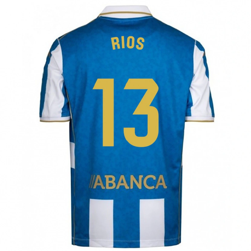 Danxen Criança Camisola Hugo Rios #13 Branco Azul Principal 2025/26 Camisa Brasil