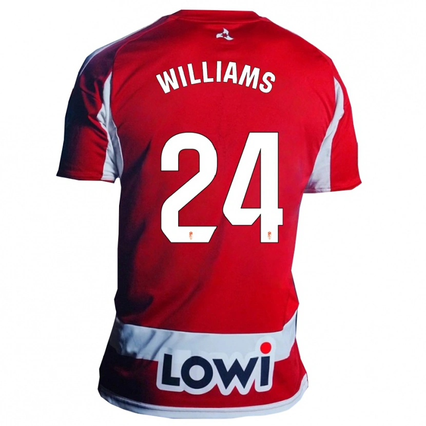 Danxen Criança Camisola Loïc Williams #24 Vermelho Branco Principal 2025/26 Camisa Brasil