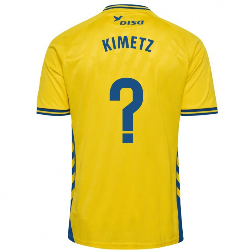 Danxen Criança Camisola Kimetz García #0 Amarelo Azul Principal 2025/26 Camisa Brasil