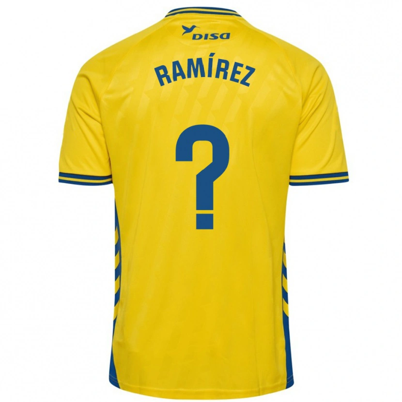 Danxen Criança Camisola Daniel Ramírez #0 Amarelo Azul Principal 2025/26 Camisa Brasil