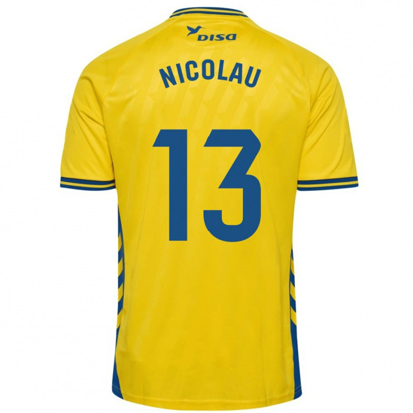 Danxen Criança Camisola Nacho Nicolau #13 Amarelo Azul Principal 2025/26 Camisa Brasil