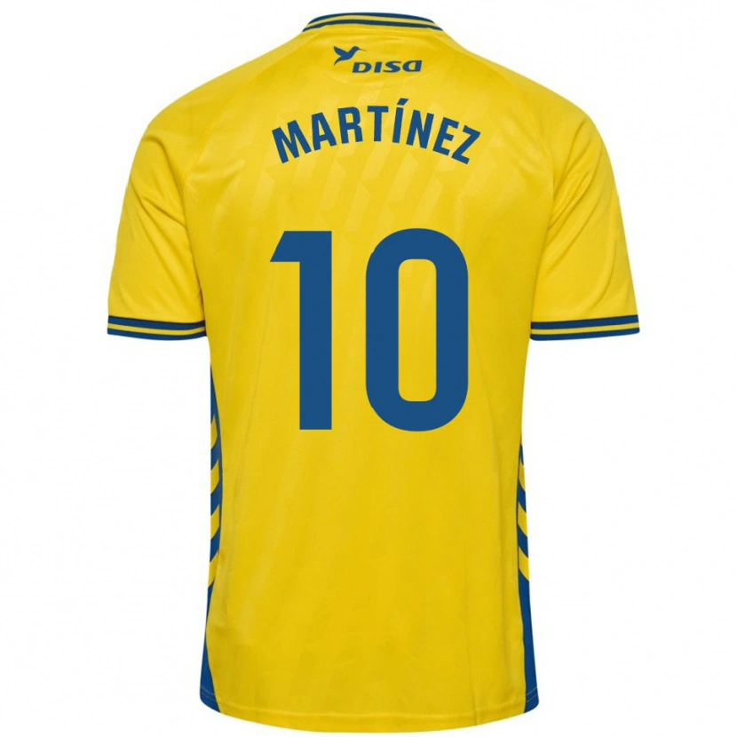 Danxen Criança Camisola Javi Martínez #10 Amarelo Azul Principal 2025/26 Camisa Brasil