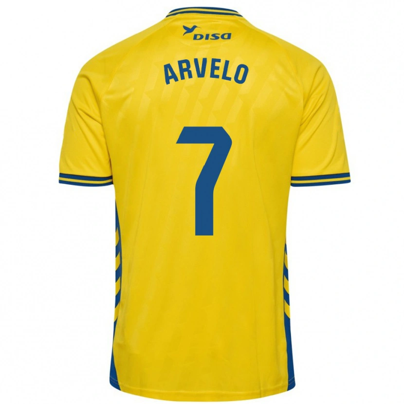 Danxen Criança Camisola Adam Arvelo #7 Amarelo Azul Principal 2025/26 Camisa Brasil