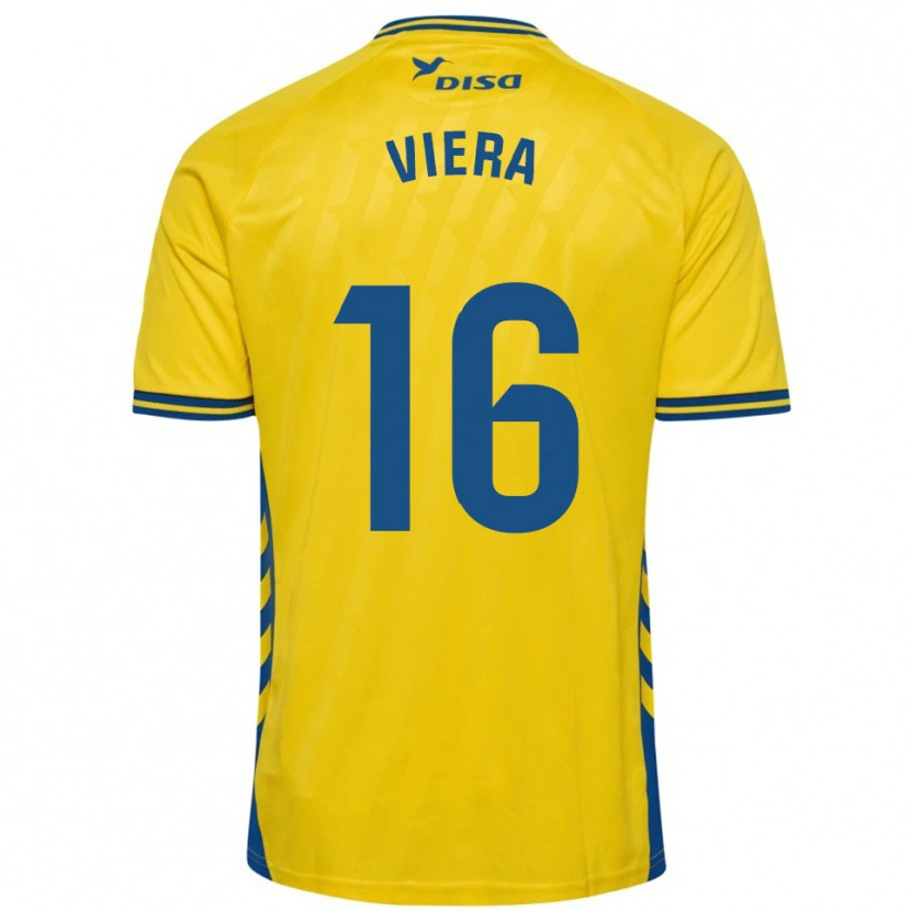 Danxen Criança Camisola Sergio Viera #16 Amarelo Azul Principal 2025/26 Camisa Brasil