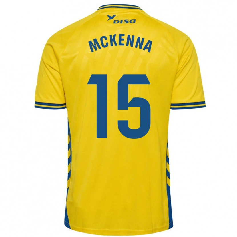 Danxen Criança Camisola Scott Mckenna #15 Amarelo Azul Principal 2025/26 Camisa Brasil