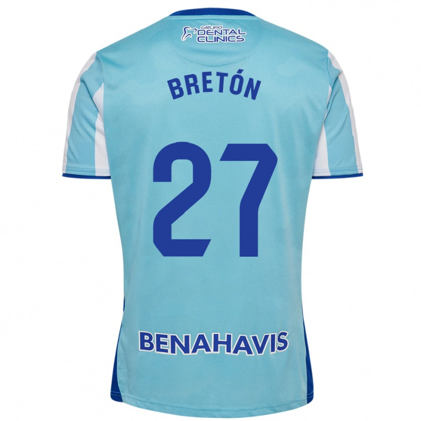 Danxen Criança Camisola Lucas Bretón #27 Azul Celeste Branco Principal 2025/26 Camisa Brasil