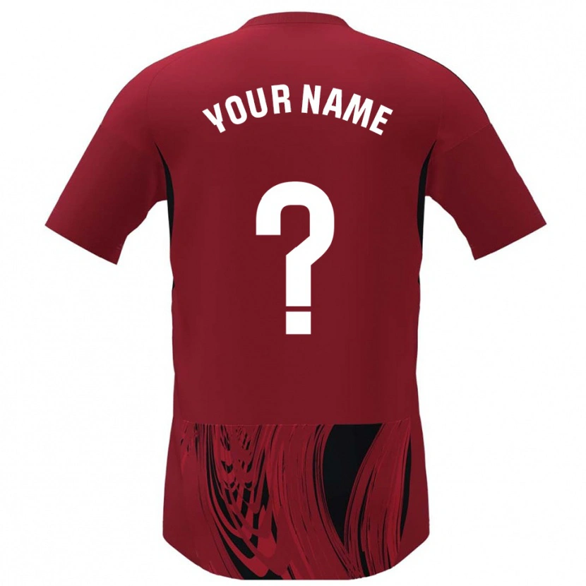 Danxen Criança Camisola Seu Nome #0 Vermelho Preto Principal 2025/26 Camisa Brasil