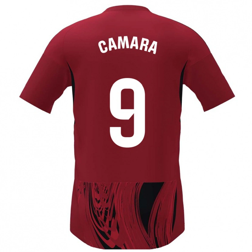Danxen Criança Camisola Aaron Cámara #9 Vermelho Preto Principal 2025/26 Camisa Brasil