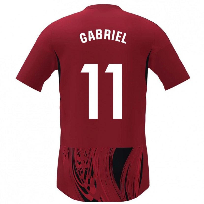 Danxen Criança Camisola Sergio Gabriel #11 Vermelho Preto Principal 2025/26 Camisa Brasil