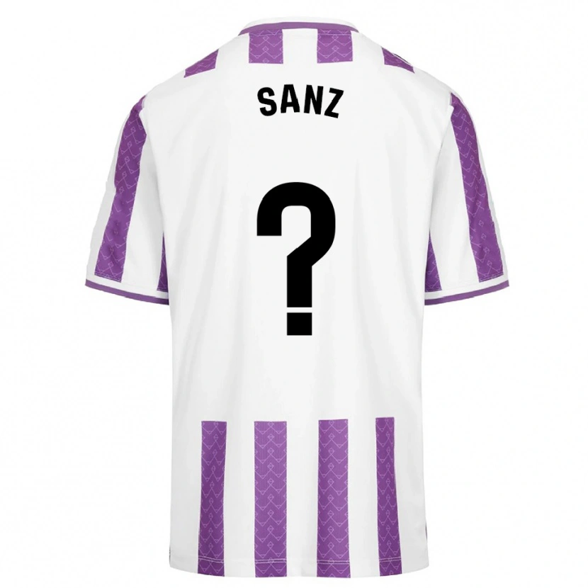 Danxen Criança Camisola David Sanz #0 Roxo Branco Principal 2025/26 Camisa Brasil