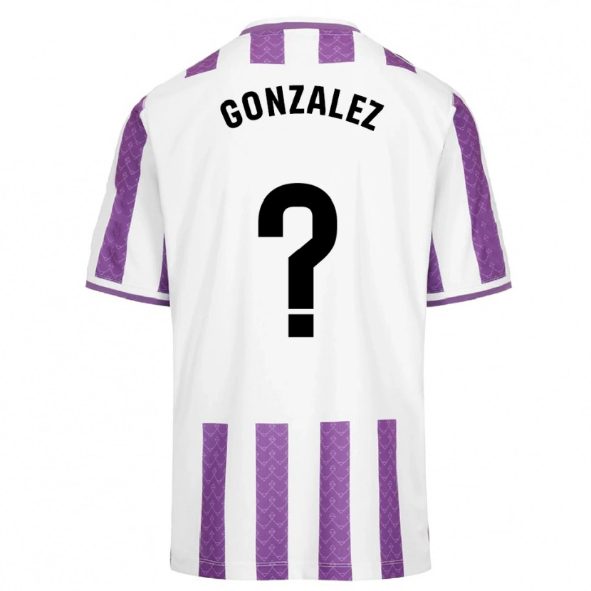 Danxen Criança Camisola Santi González #0 Roxo Branco Principal 2025/26 Camisa Brasil