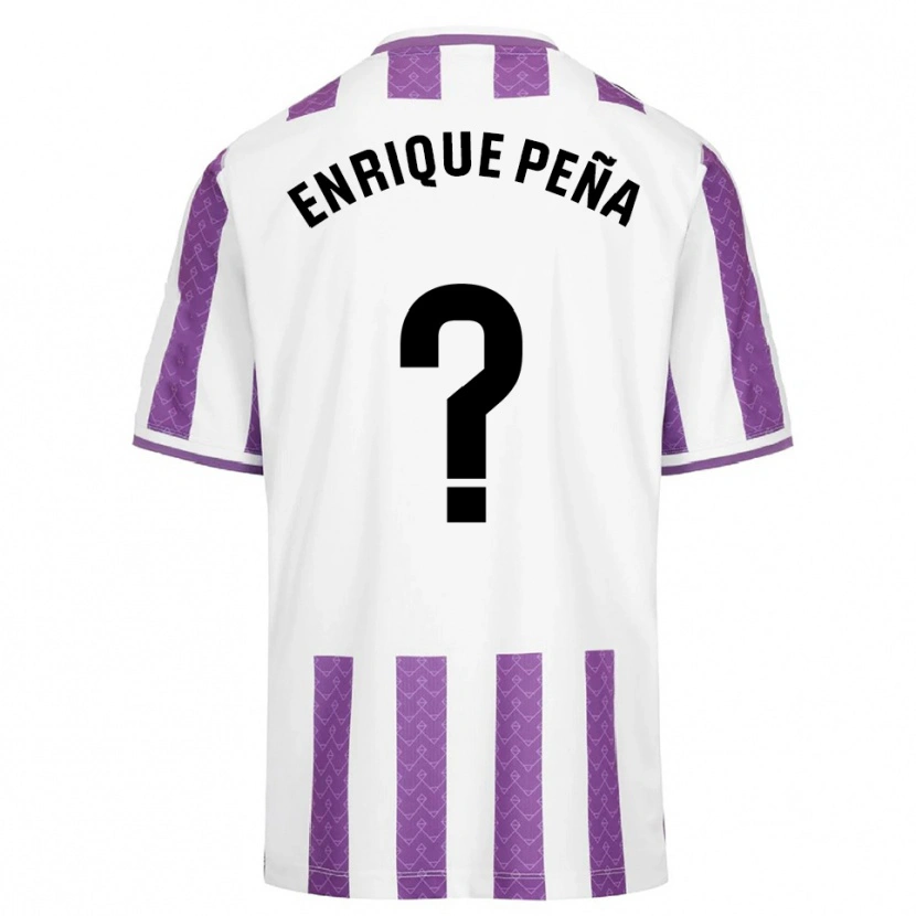 Danxen Criança Camisola Enrique Peña #0 Roxo Branco Principal 2025/26 Camisa Brasil