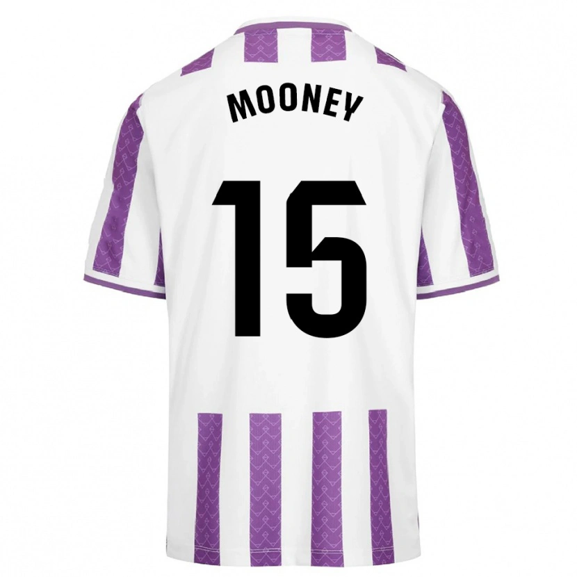 Danxen Criança Camisola Fionn Mooney #15 Roxo Branco Principal 2025/26 Camisa Brasil