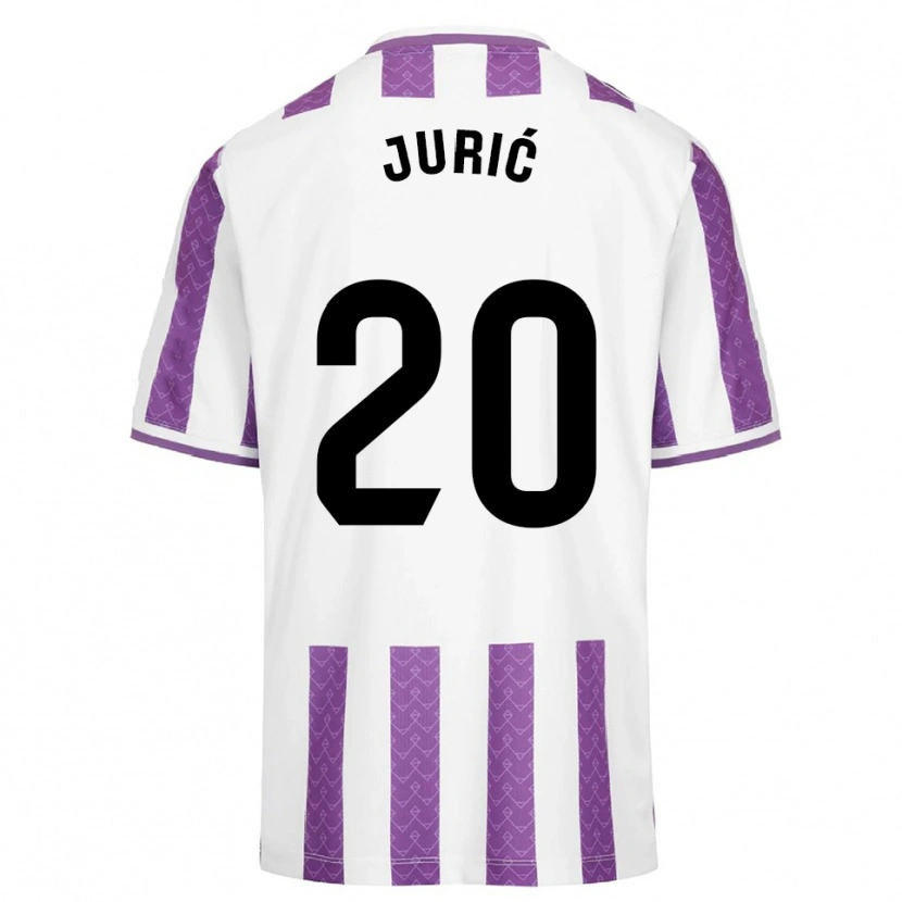 Danxen Criança Camisola Stanko Juric #20 Roxo Branco Principal 2025/26 Camisa Brasil