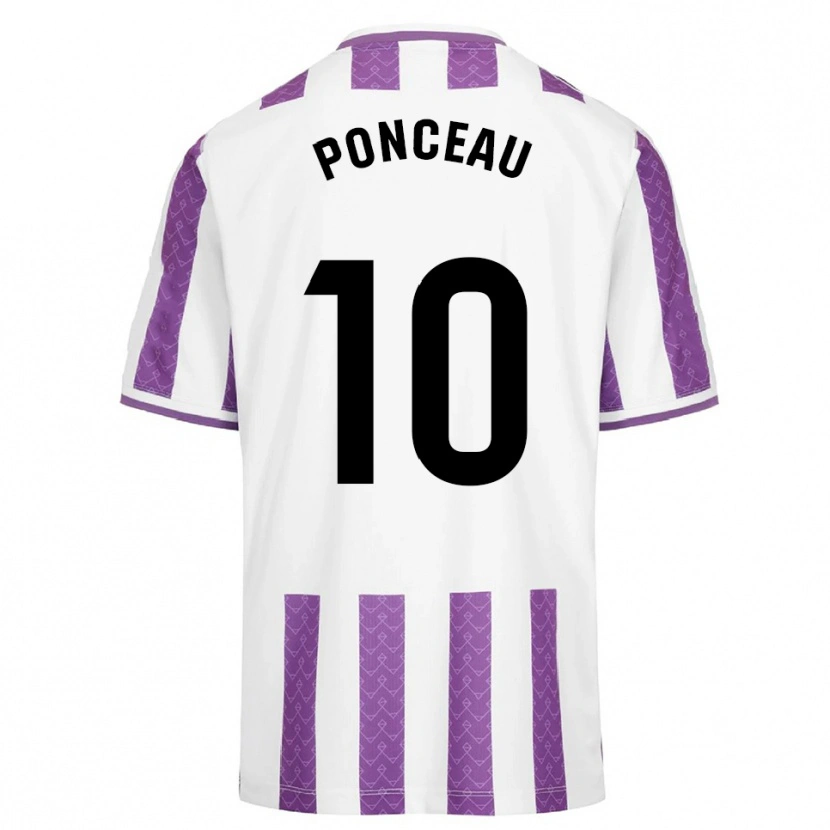 Danxen Criança Camisola Julien Ponceau #10 Roxo Branco Principal 2025/26 Camisa Brasil