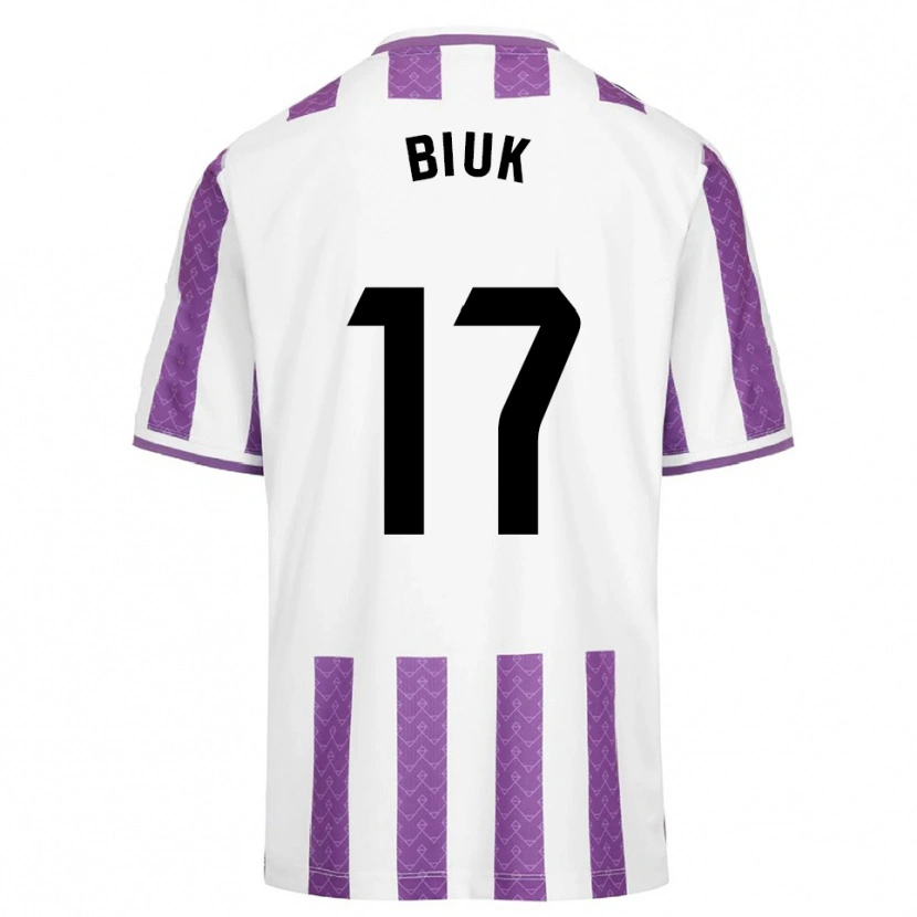 Danxen Criança Camisola Stipe Biuk #17 Roxo Branco Principal 2025/26 Camisa Brasil