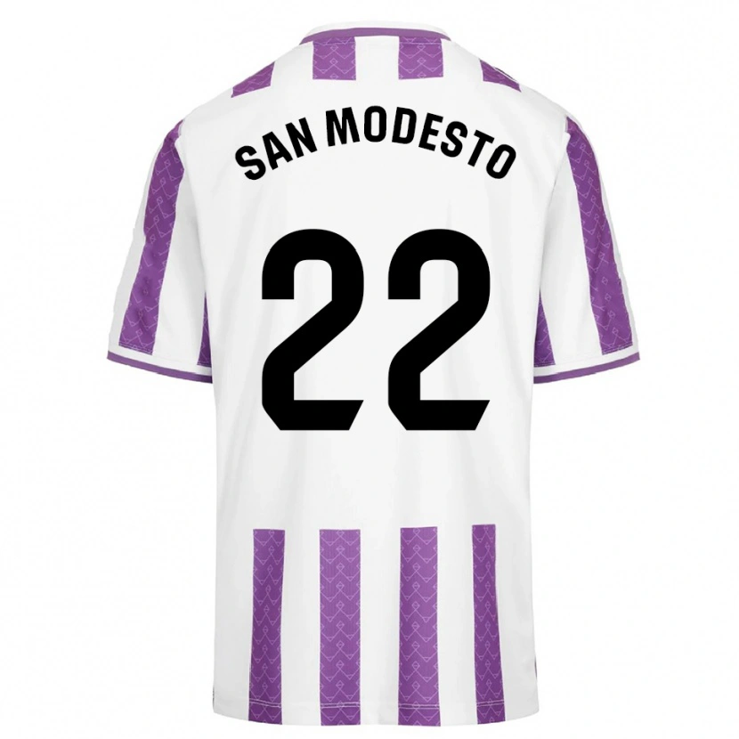 Danxen Criança Camisola Hugo San Modesto #22 Roxo Branco Principal 2025/26 Camisa Brasil