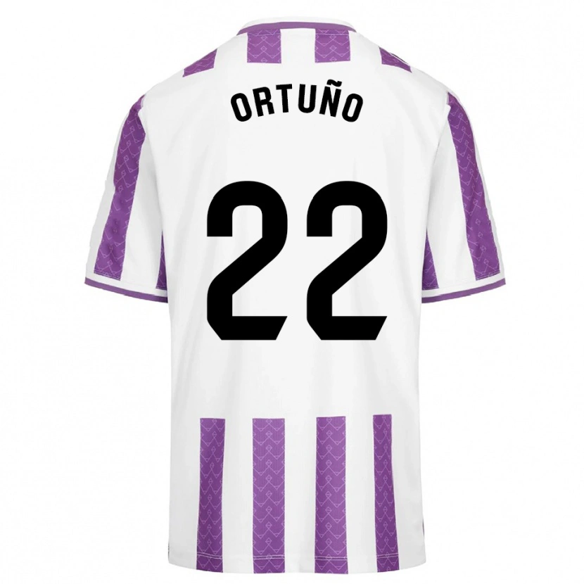 Danxen Criança Camisola Fran Ortuño #22 Roxo Branco Principal 2025/26 Camisa Brasil