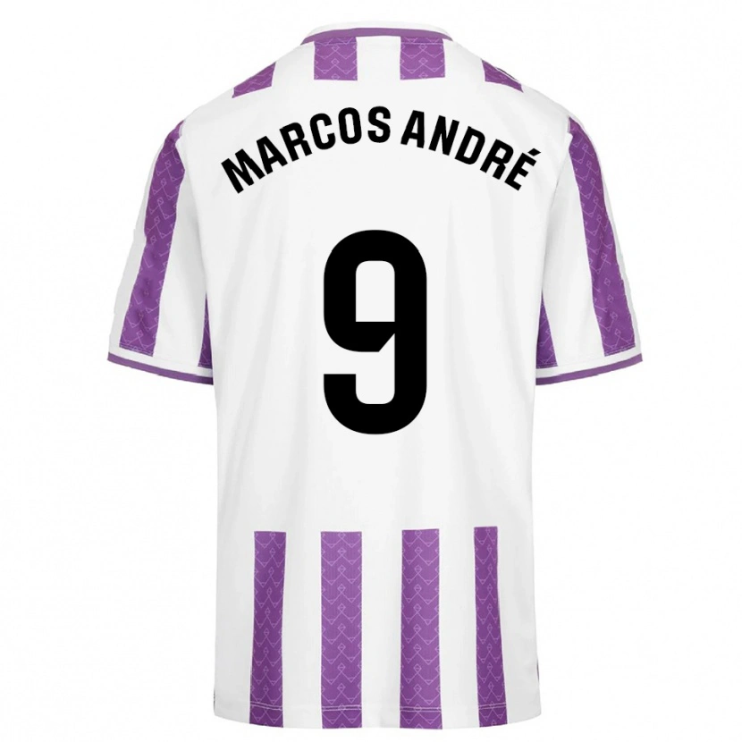 Danxen Criança Camisola Marcos André #9 Roxo Branco Principal 2025/26 Camisa Brasil