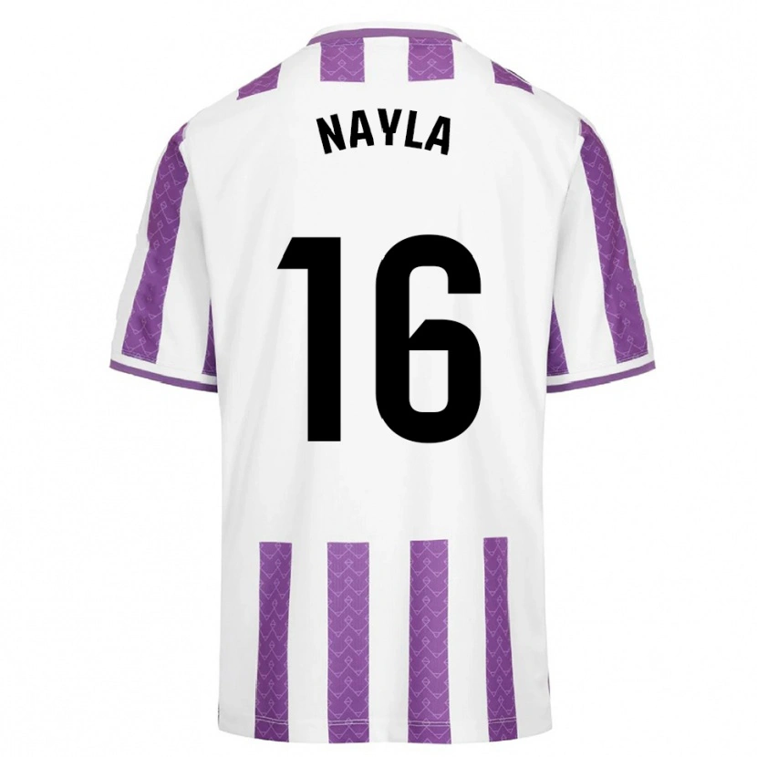 Danxen Criança Camisola Nayla Manrique Pajares #16 Roxo Branco Principal 2025/26 Camisa Brasil