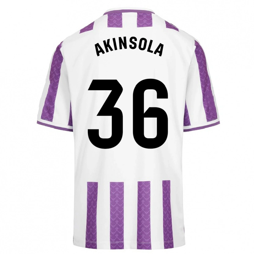 Danxen Criança Camisola Tunde Akinsola #36 Roxo Branco Principal 2025/26 Camisa Brasil