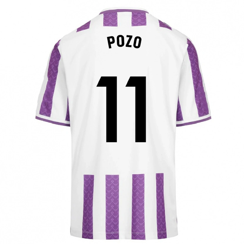 Danxen Criança Camisola Manuel Pozo #11 Roxo Branco Principal 2025/26 Camisa Brasil