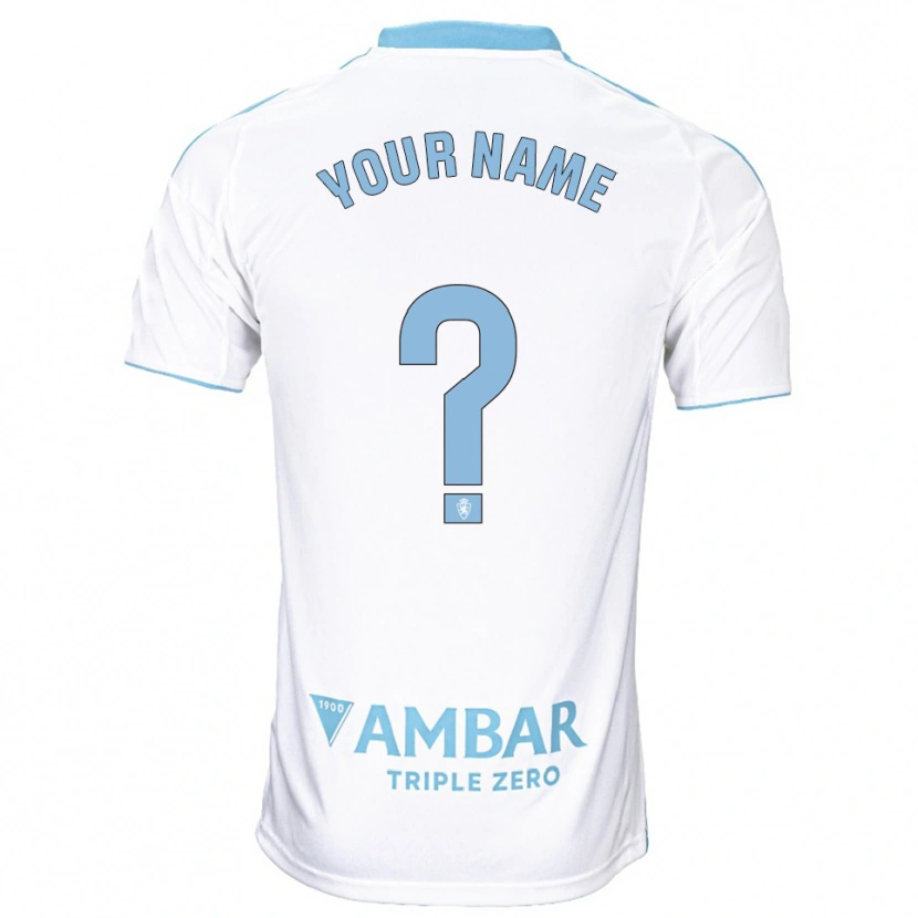 Danxen Criança Camisola Seu Nome #0 Branco Azul Celeste Principal 2025/26 Camisa Brasil