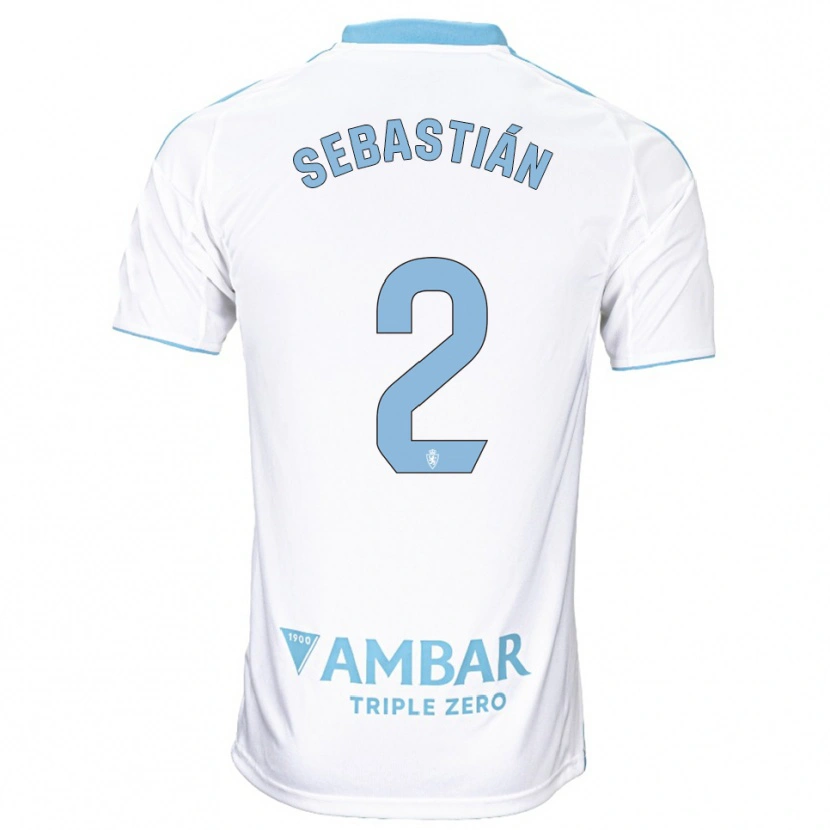 Danxen Criança Camisola Juan Sebastián #2 Branco Azul Celeste Principal 2025/26 Camisa Brasil