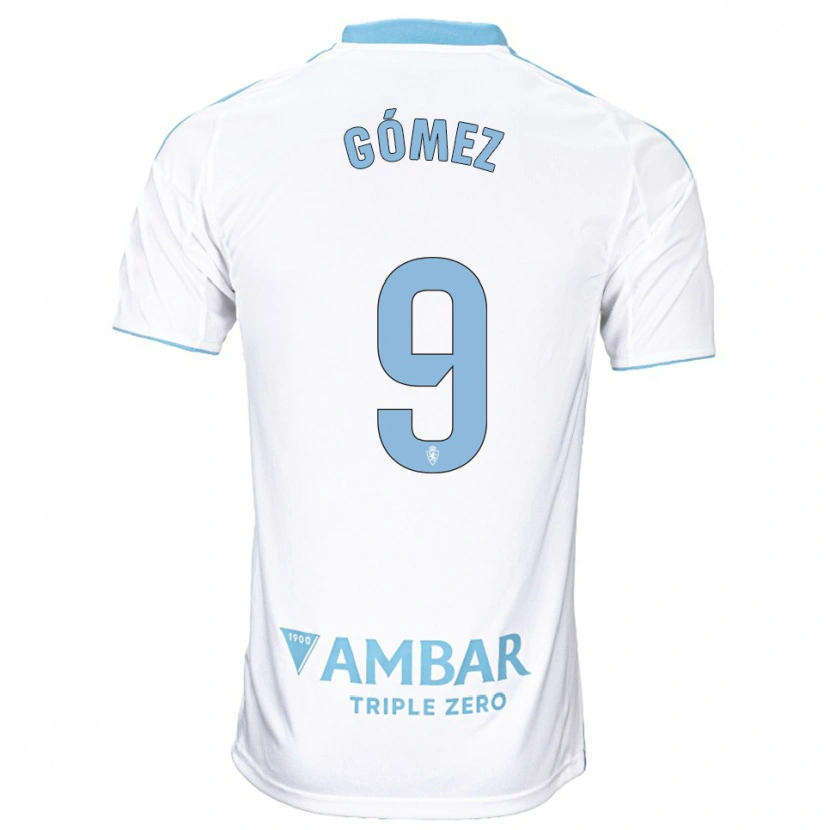 Danxen Criança Camisola Dani Gómez #9 Branco Azul Celeste Principal 2025/26 Camisa Brasil