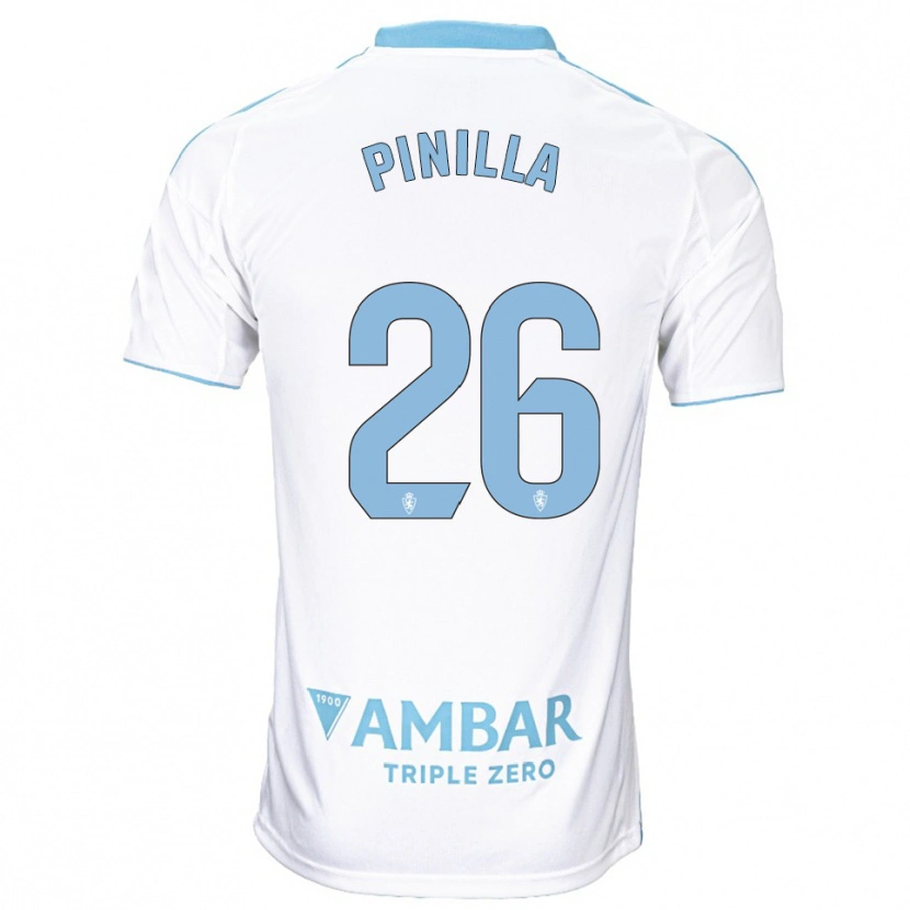 Danxen Criança Camisola Hugo Pinilla #26 Branco Azul Celeste Principal 2025/26 Camisa Brasil