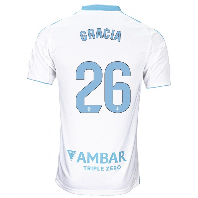 Danxen Criança Camisola Gori Gracia #26 Branco Azul Celeste Principal 2025/26 Camisa Brasil