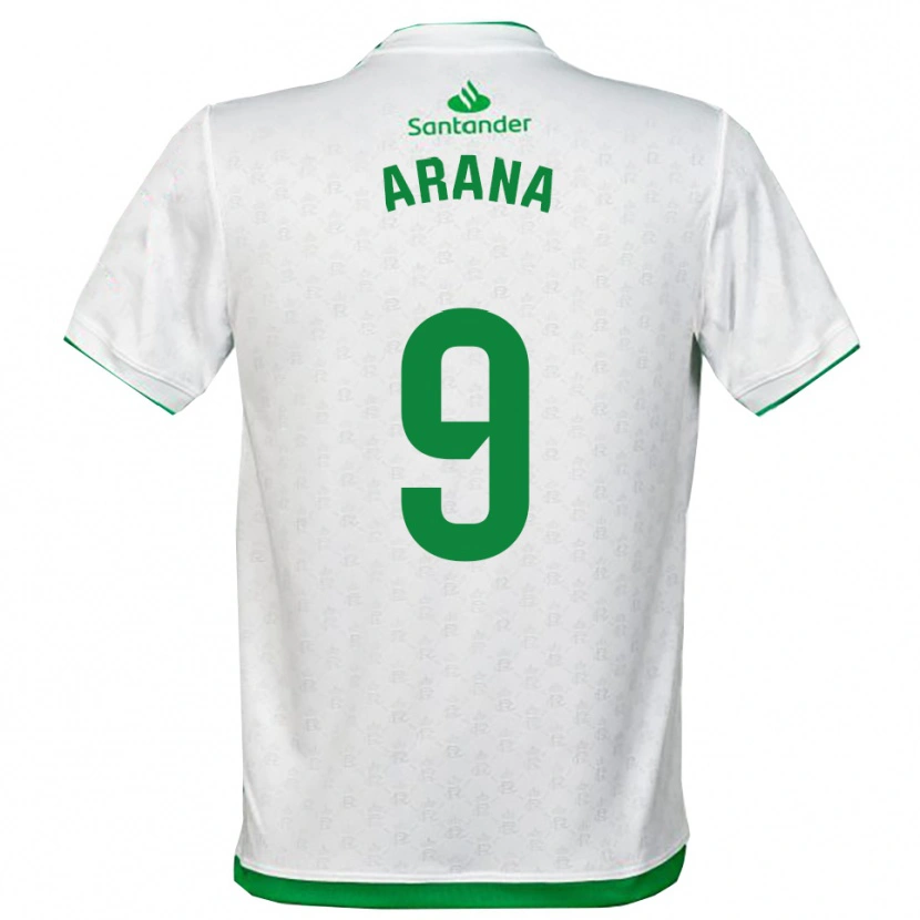 Danxen Criança Camisola Juan Carlos Arana #9 Verde Branco Principal 2025/26 Camisa Brasil