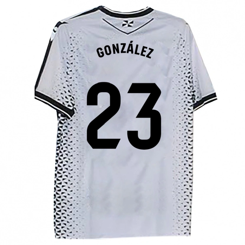 Danxen Criança Camisola Elías González #23 Branco Preto Principal 2025/26 Camisa Brasil