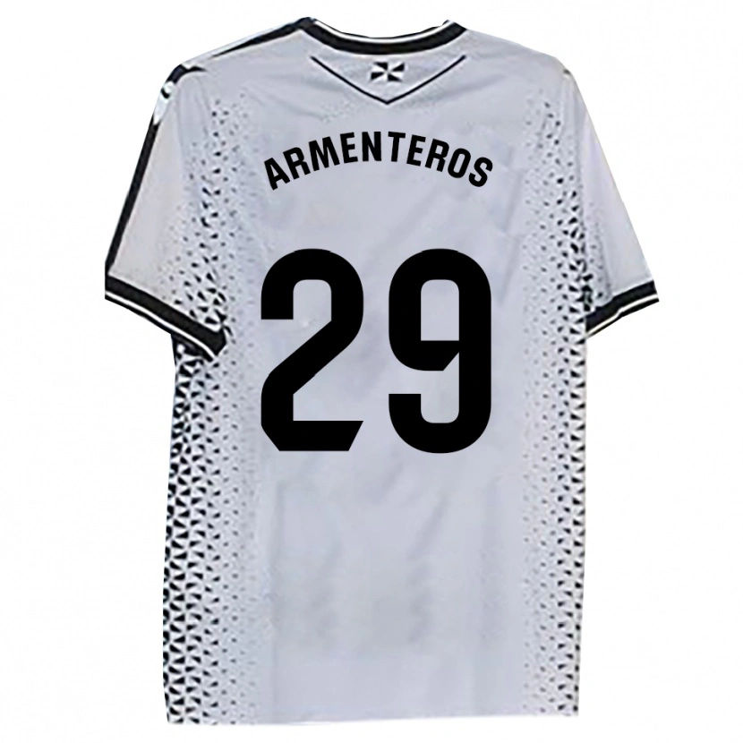 Danxen Criança Camisola Víctor Armenteros #29 Branco Preto Principal 2025/26 Camisa Brasil