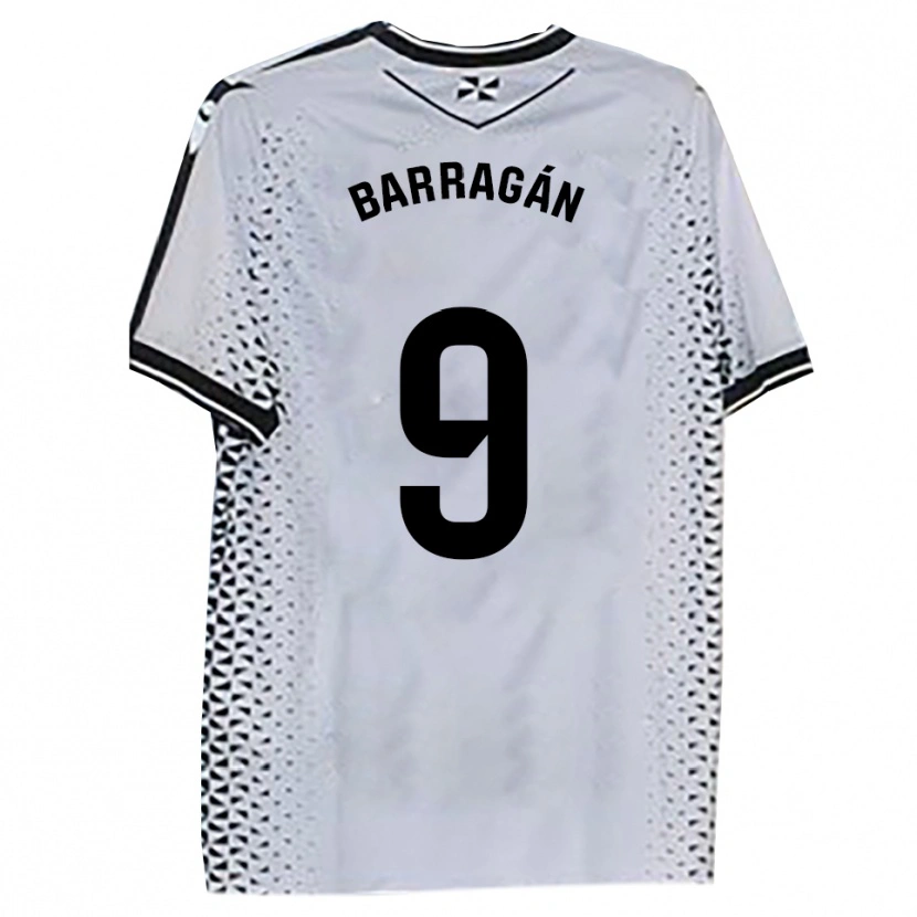 Danxen Criança Camisola Juan Barragán #9 Branco Preto Principal 2025/26 Camisa Brasil