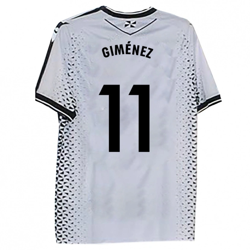 Danxen Criança Camisola Gonzalo Giménez #11 Branco Preto Principal 2025/26 Camisa Brasil