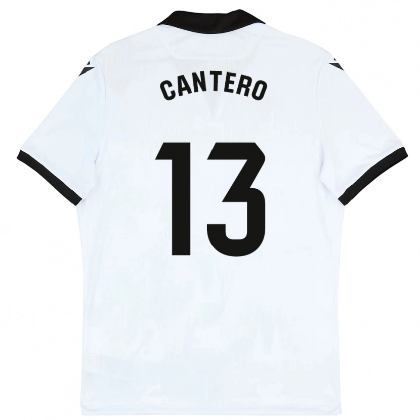 Danxen Criança Camisola Ander Cantero #13 Branco Preto Principal 2025/26 Camisa Brasil
