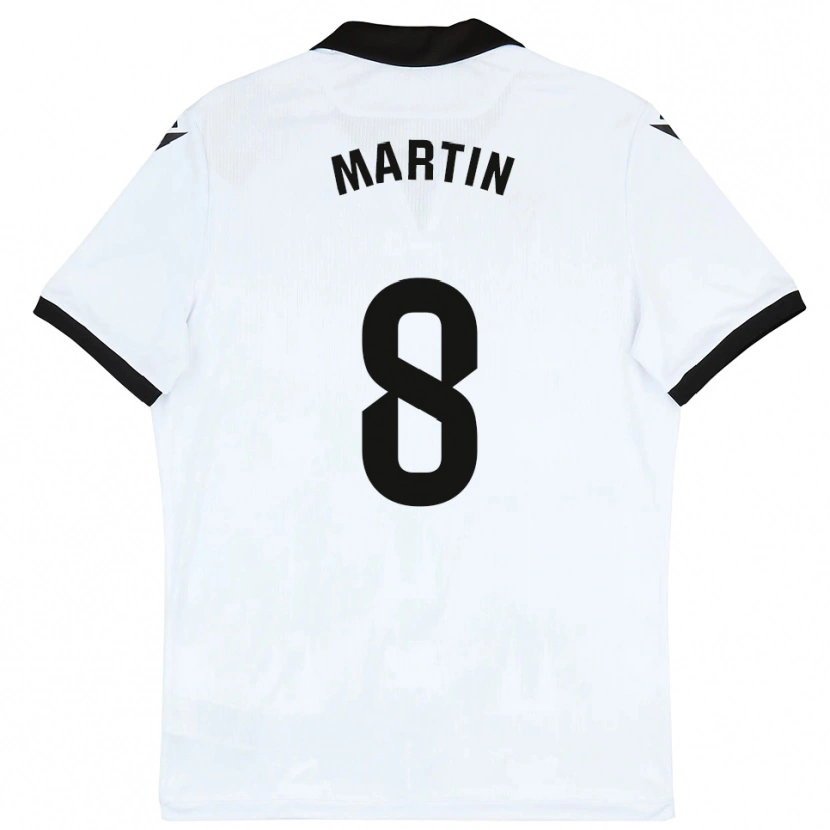 Danxen Criança Camisola Ander Martín #8 Branco Preto Principal 2025/26 Camisa Brasil