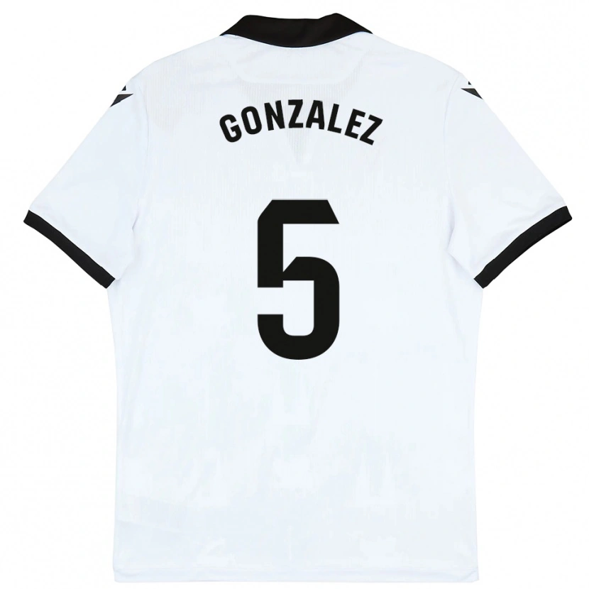 Danxen Criança Camisola Sergio González #5 Branco Preto Principal 2025/26 Camisa Brasil