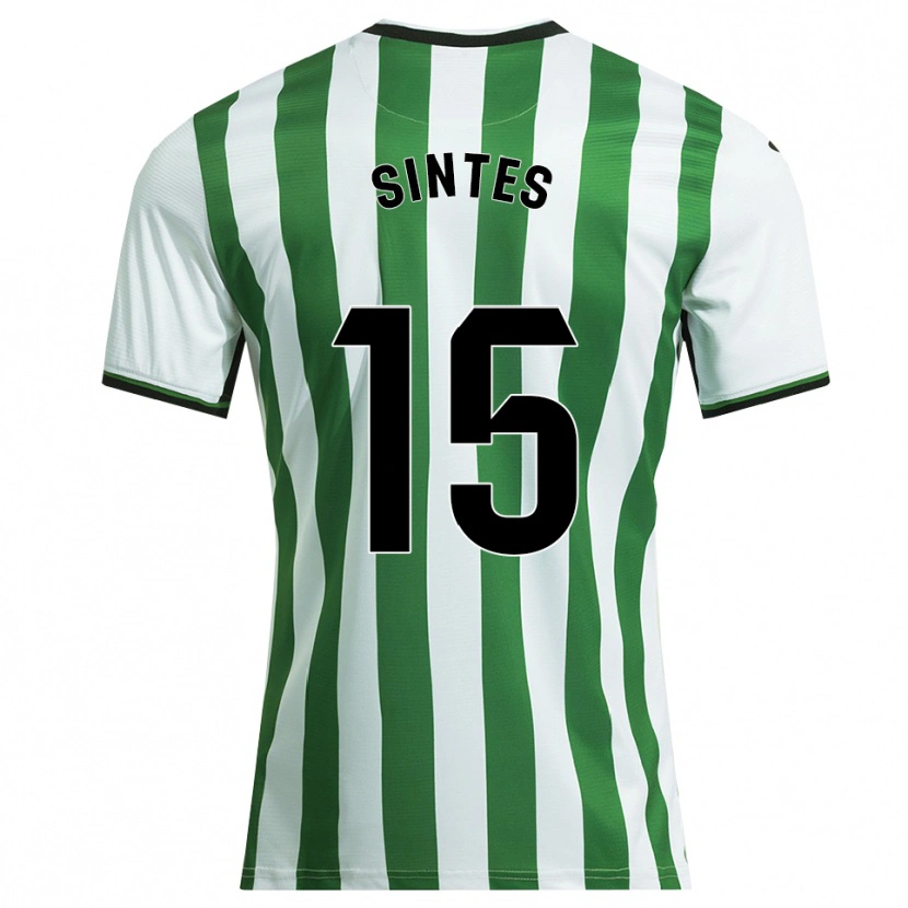 Danxen Criança Camisola Xavi Sintes #15 Branco Verde Principal 2025/26 Camisa Brasil