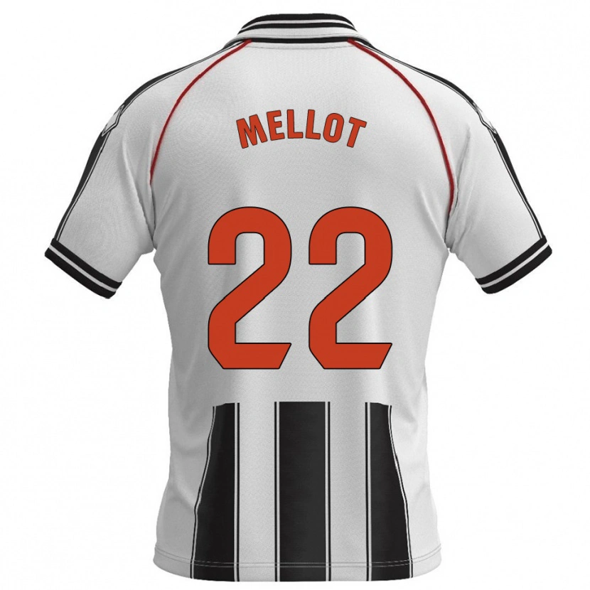Danxen Criança Camisola Jérémy Mellot #22 Branco Preto Principal 2025/26 Camisa Brasil