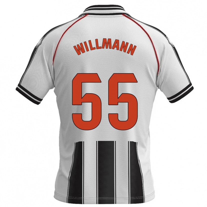 Danxen Criança Camisola Michal Willmann #55 Branco Preto Principal 2025/26 Camisa Brasil