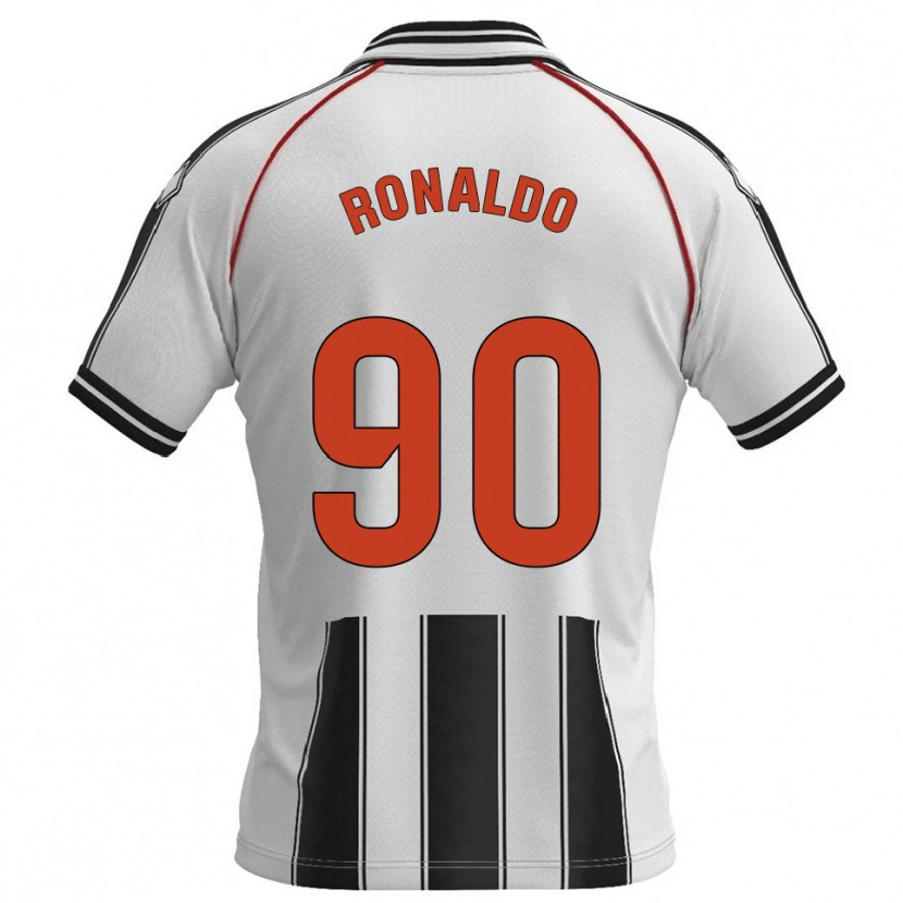 Danxen Criança Camisola Ronaldo #90 Branco Preto Principal 2025/26 Camisa Brasil